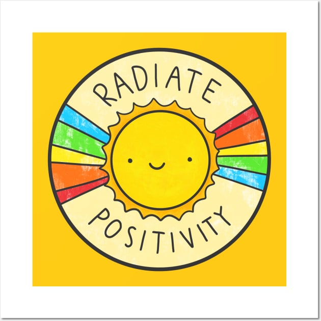 Radiate Positivity Wall Art by Brittany Hefren